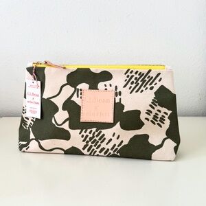 L.L. Bean x Erin Flett Olive Camo Canvas Clutch